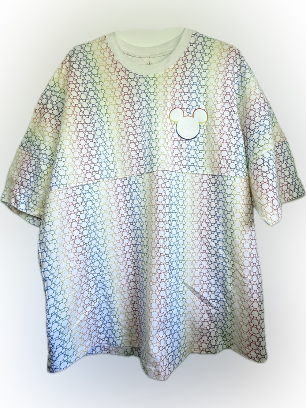 Disney Parks Pride MICKEY Rainbow Adult Spirit Jersey Size XL